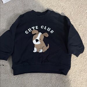 H&M Navy Cute Club Sweatshirt